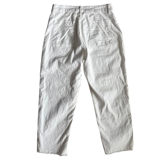 Frank & Eileen Kinsale Italian Woven Performance Linen-Blend Pants White Size 6 - Picture 4 of 11